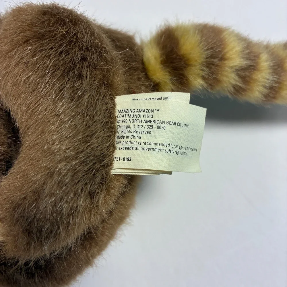 Vintage Coatimundi Plush Stuffed Animal 1993 North American Bear Co.